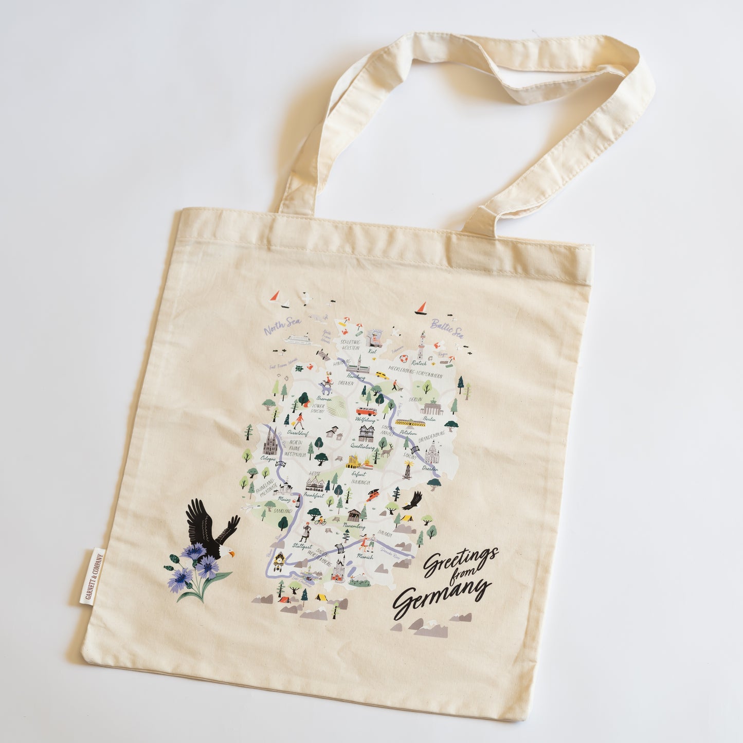 Baumwolltasche Landkarte