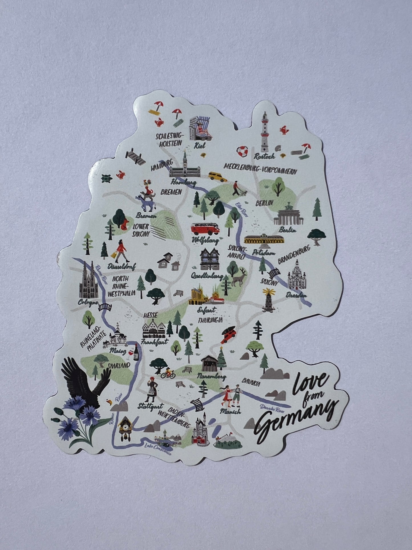 Magnet Deutschlandkarte