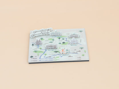 Simple map acrylic magnet