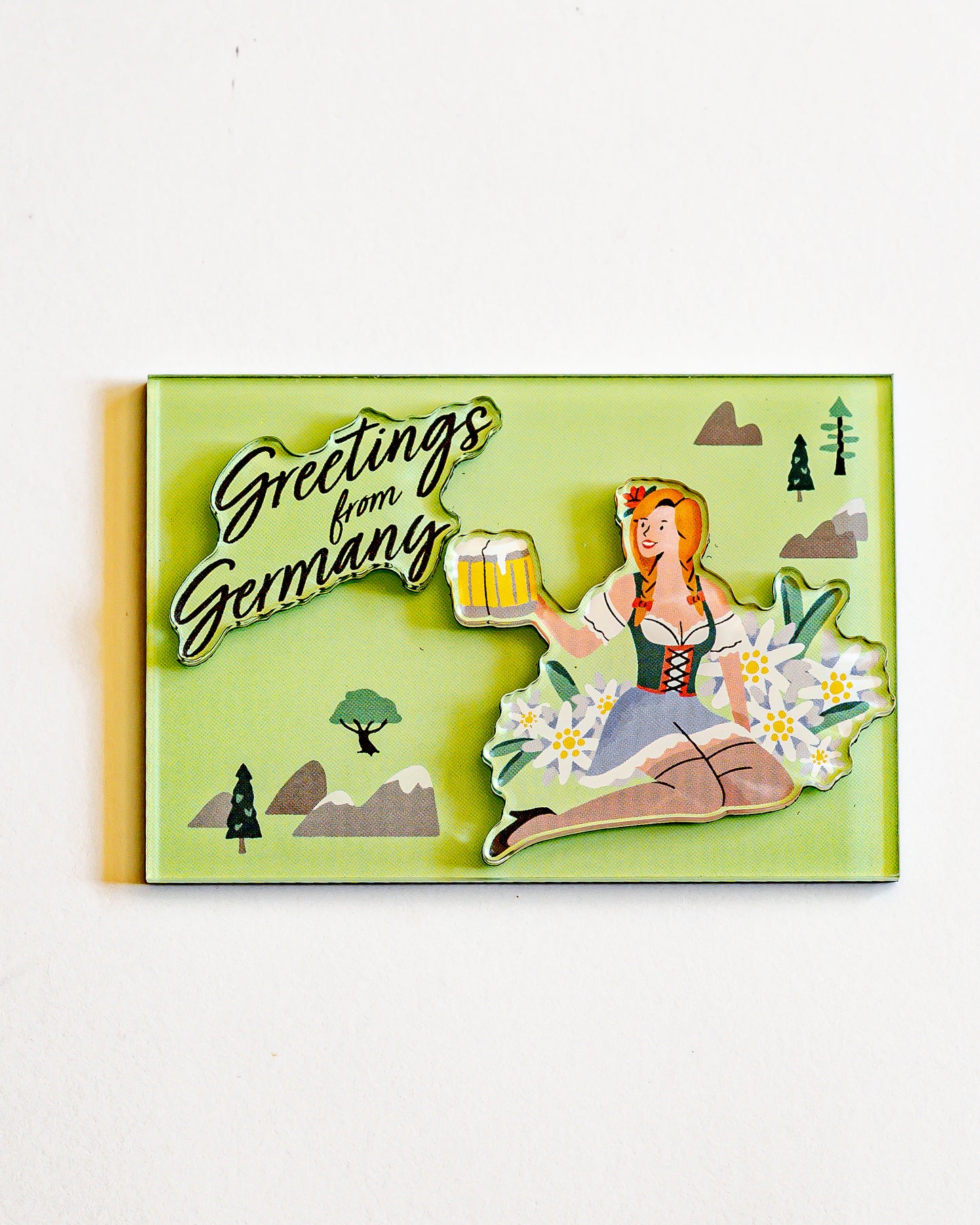 Dirndlmädchen Acrylmagnet