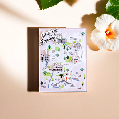 Simple map acrylic magnet